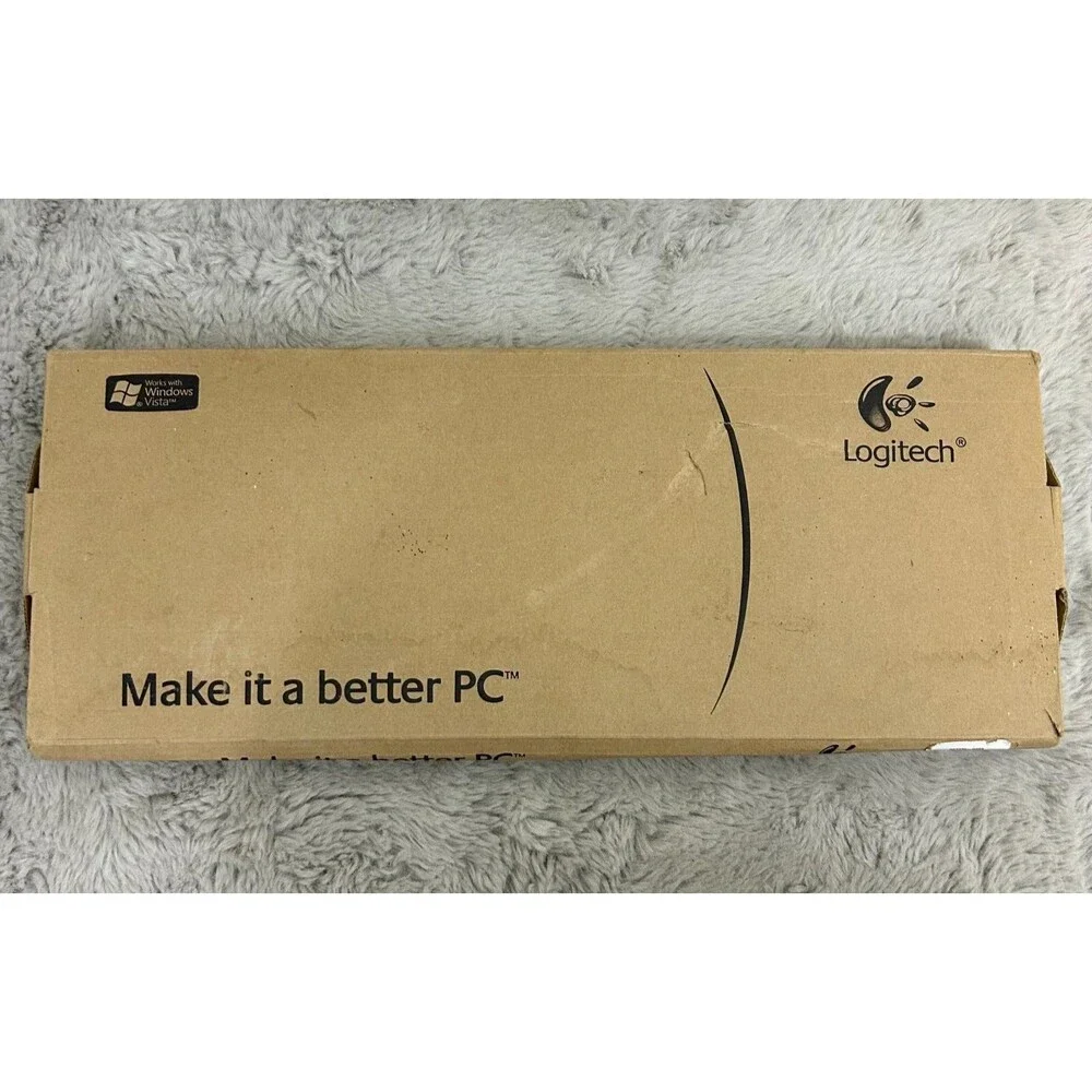 LOGITECH Y-UT76 Deluxe 250 USB Wired Desktop Keyboard - Black - New in O…